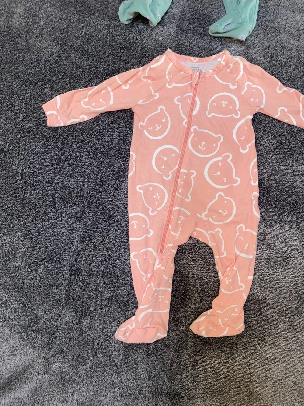 Baby Girl Footie Pajama Bundle 3 Month 4 Cozy PJ Sets